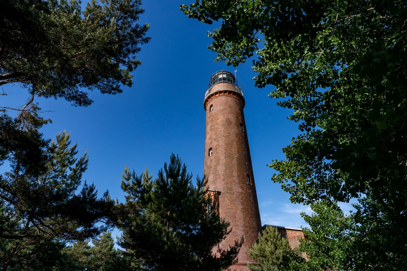 Leuchtturm am Darßer Ort im Nationalpark Vorpommersche Boddenlandschaft